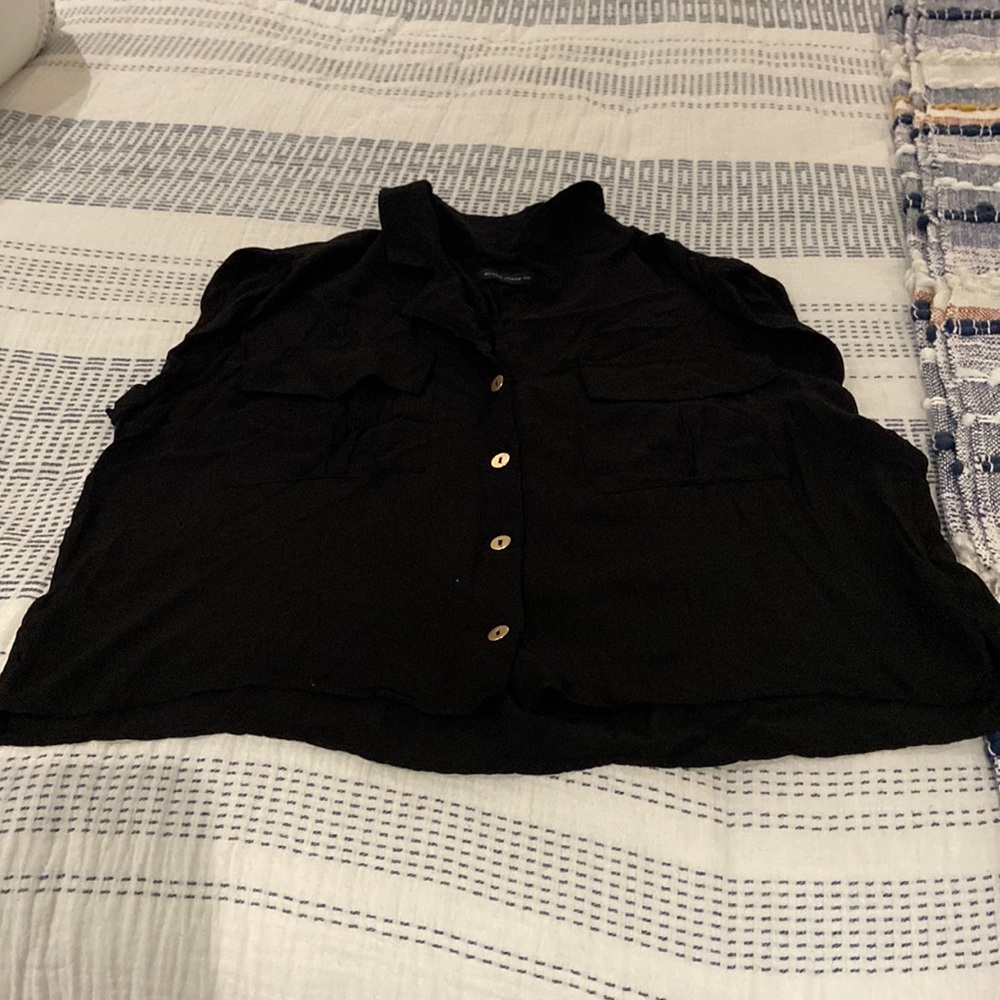 Black Silver Jeans button up shirt